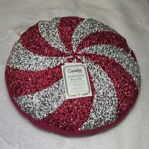 Sparkles Home luminous Christmas Peppermint Pillow